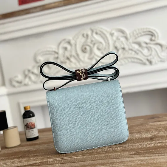 Hermes Constance Light Blå Crossbody