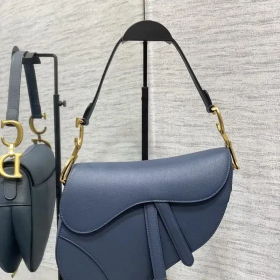 Dior Saddle Bag Blå Skuldertaske