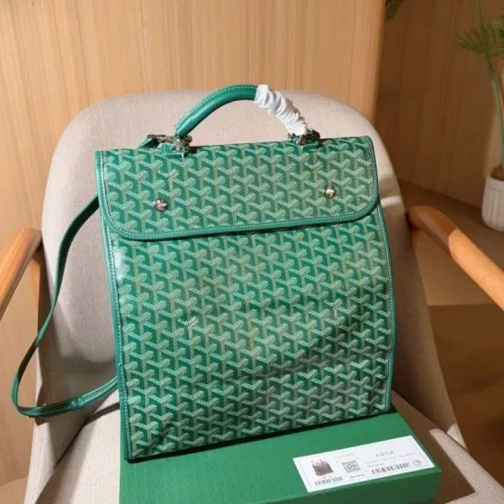 Goyard Saint L ger Green Backpack