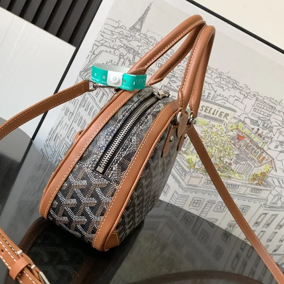 Goyard Saint Jeanne Brun/Tan Tophåndtag