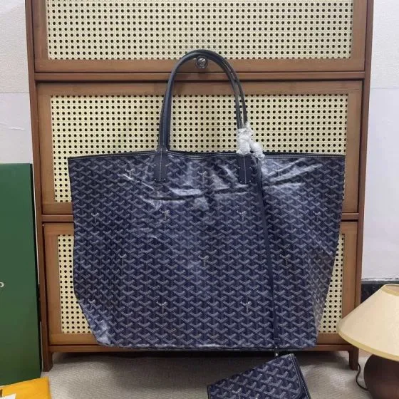 Goyard Saint Louis Gm Navy Blue Tote Bag