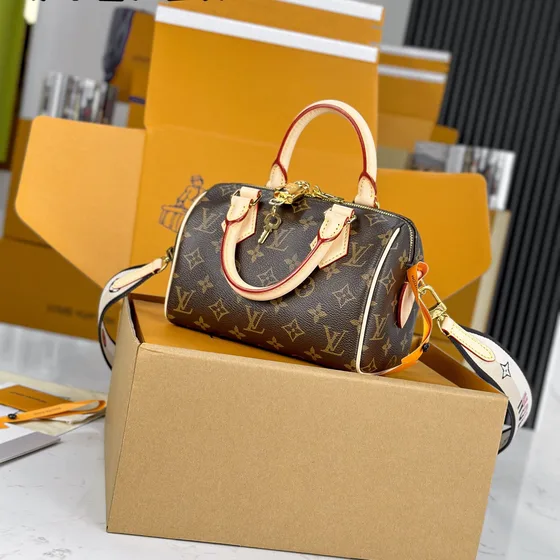 Louis Vuitton Speedy Bandoulière 20 Marrom 20cm Alça superior