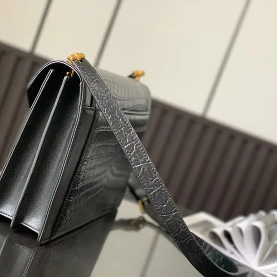 YSL Cassandra Black Shoulder Bag