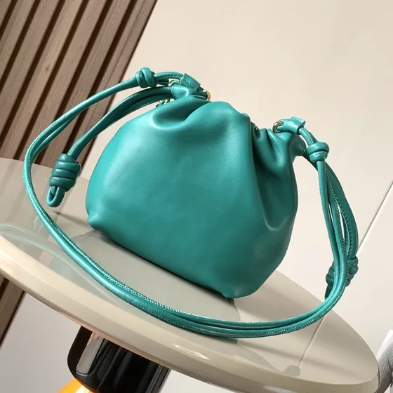 Loewe Flamenco Purse Teal Crossbody
