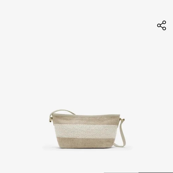Burberry Logo Detail Mini Bag Natural Crossbody