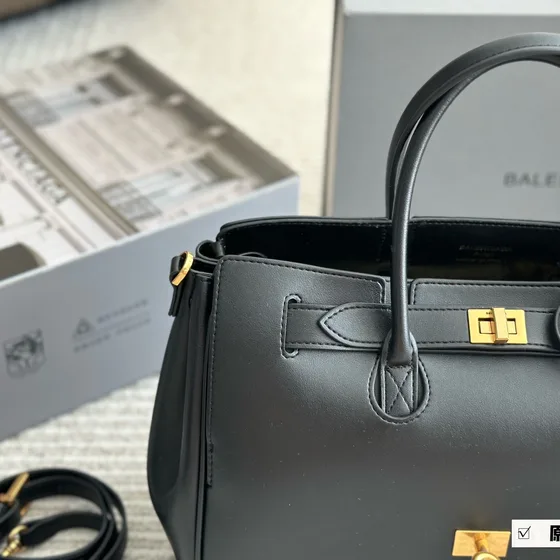 Balenciaga Bel Air Carry All Bag Black Top Handle