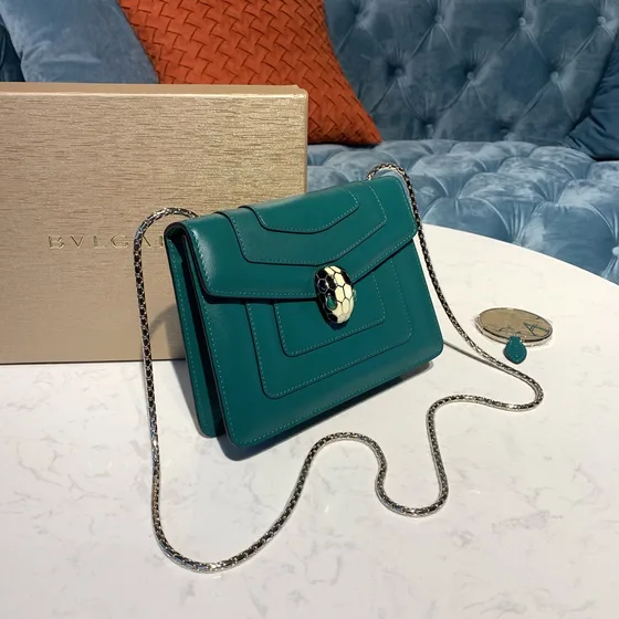 Bvlgari Serpenti Forever Crossbody Bag Emerald Green Crossbody