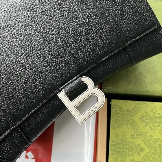 Balenciaga Hourglass Long Wallet Black Wallet