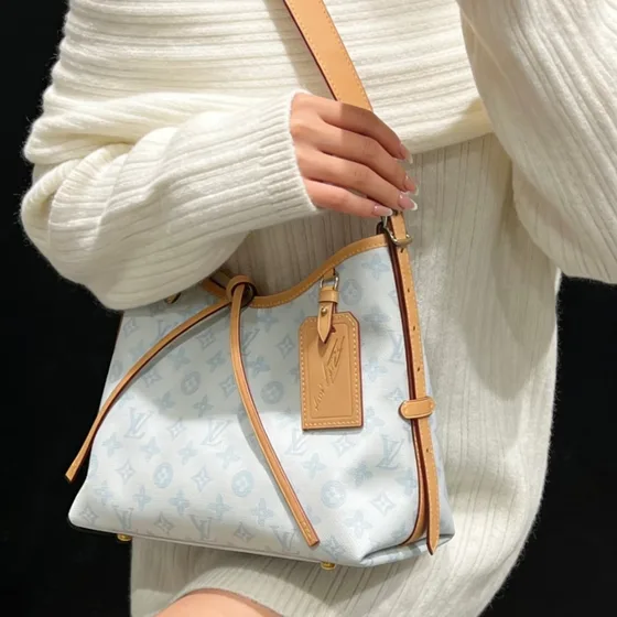Louis Vuitton Carryall Light Blå Hobo