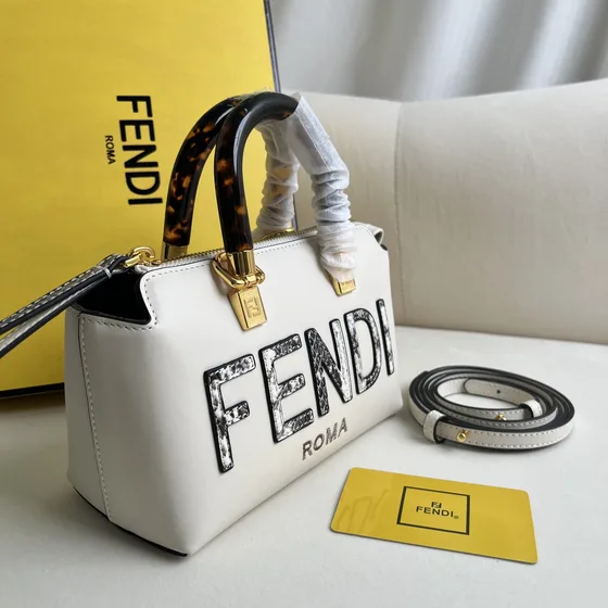 Fendi By The Way Mini White Top Handle