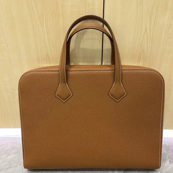 Hermes Mallette Marron Togo cuir 38cm business