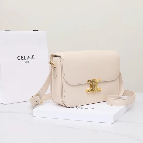 Celine Triomphe Beige Crossbody