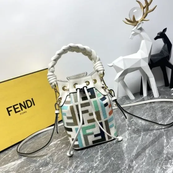 Fendi Mon Tresor White Multicolor Top Handle