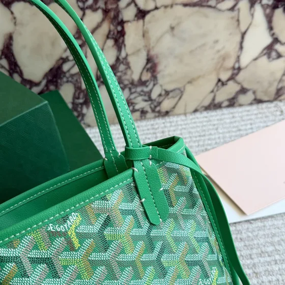 Goyard Anjou Mini Green Tote Bag