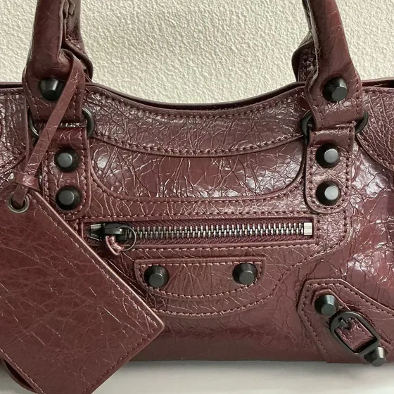 Balenciaga Le City Mini Bordeaux Anse supérieure
