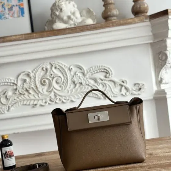 Hermes 24 24 Etoupe Top Handle