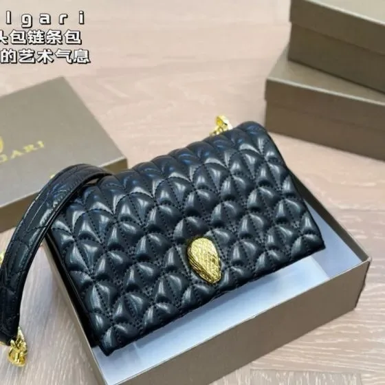 Bvlgari Serpenti Cabochon Black Crossbody