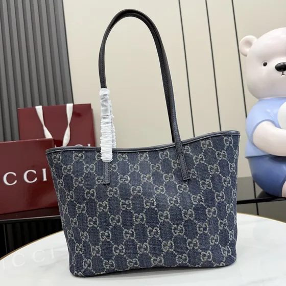 Gucci Gg Denim Bolsa tote Dark Azul Bolsa tote