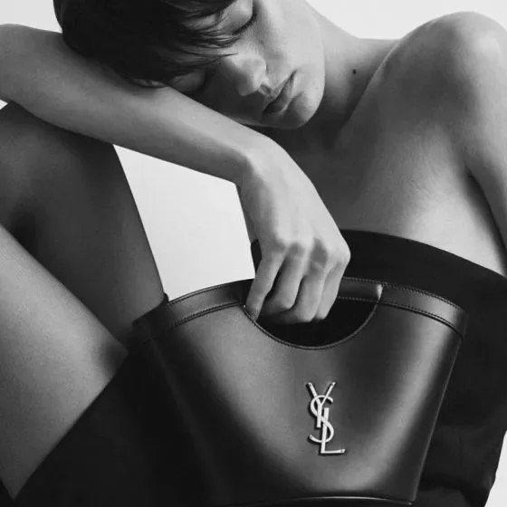 YSL Mini Leather Shopping Tote Black Tote Bag