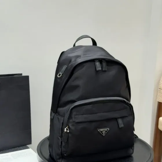 Prada Nylon Backpack Black Backpack