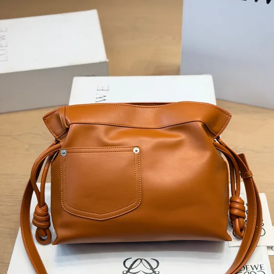 Loewe Flamenco Clutch Coklat Shoulder Bag