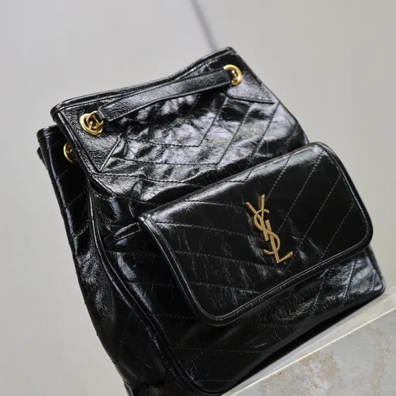 YSL Niki Bolsa balde Preto Bolsa de ombro