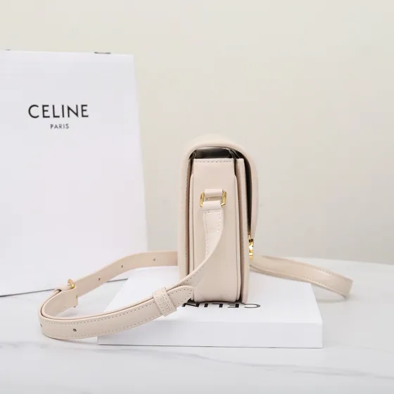 Celine Triomphe Weiß Crossbody