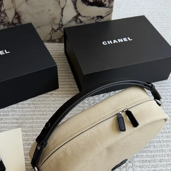 Chanel Waist Bag Beige Crossbody