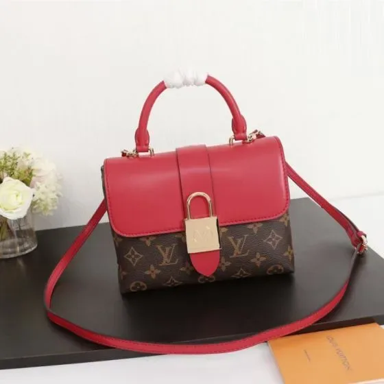 Louis Vuitton Locky Bb Merah/Coklat Monogram Top Handle