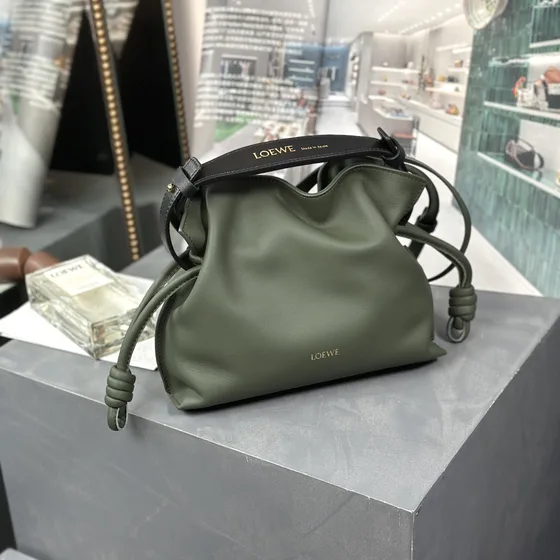Loewe Flamenco Clutch Mini Avocado Green Clutch
