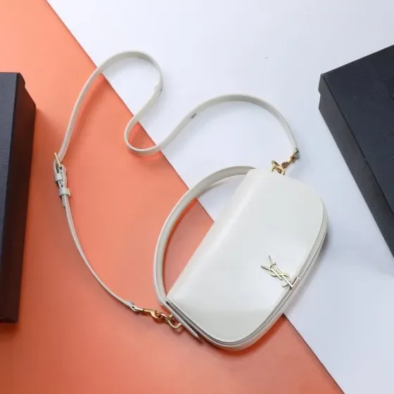 YSL Zoe Camera Bag White Crossbody