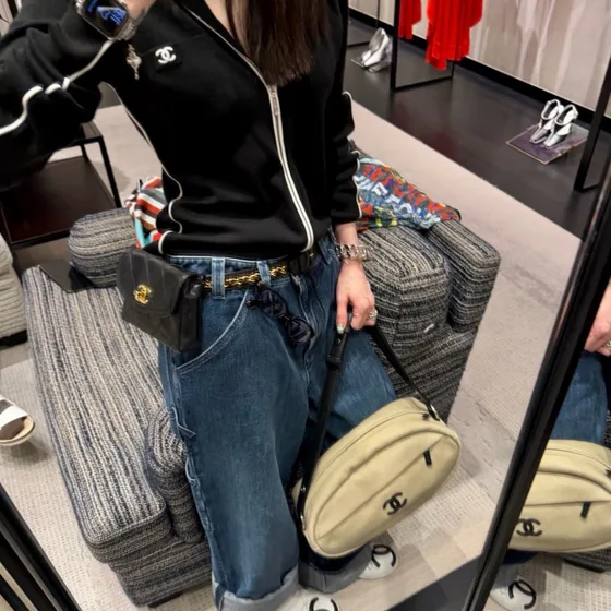 Chanel Waist Bag Light Синий Crossbody