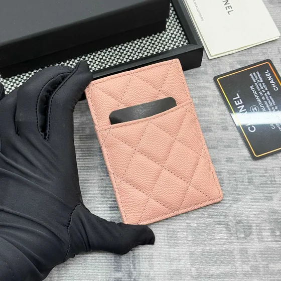 Chanel Classic Card Holder Rose Card Holder