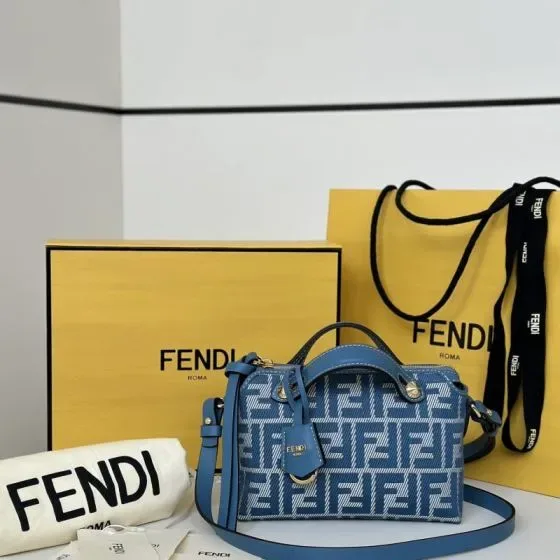 Fendi By The Way Mini Light Blue Top Handle