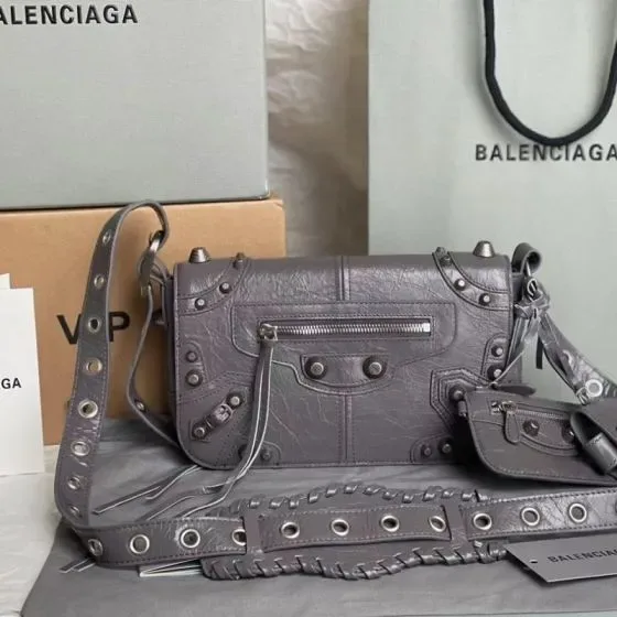 Balenciaga Le Cagole Crossbody Bag Grey Crossbody