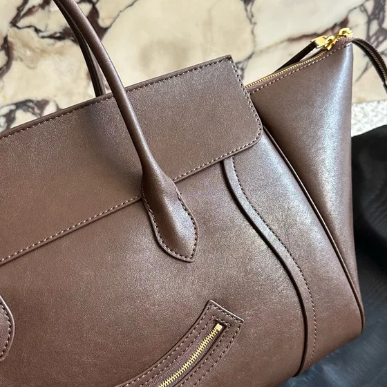 Celine Luggage Brown Top Handle