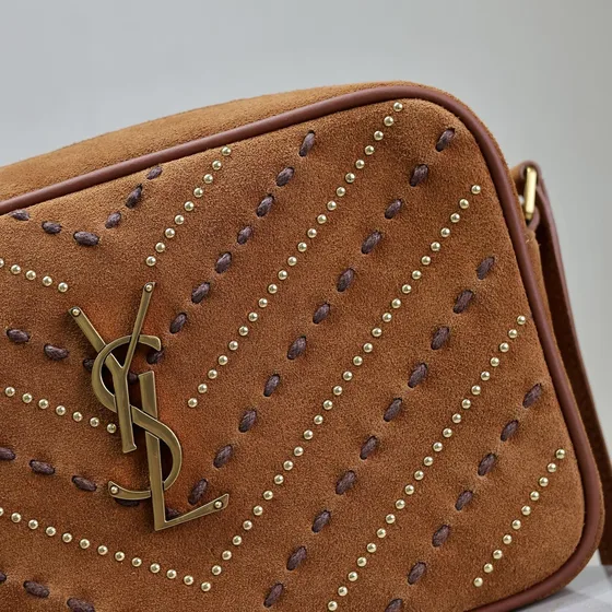 YSL Lou Camera Bag Cinnamon Brown Crossbody