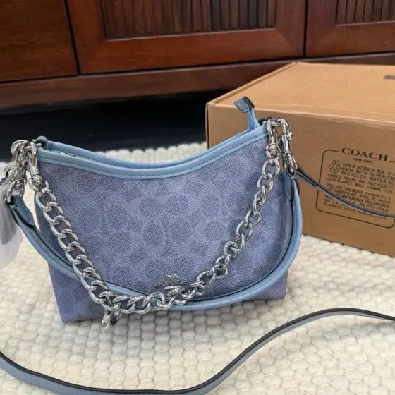 Coach Mini Jamie Camera Bag Blue Crossbody