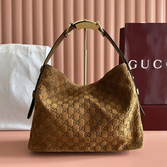Gucci Gg Ante Hobo Caramel Marrón Hobo