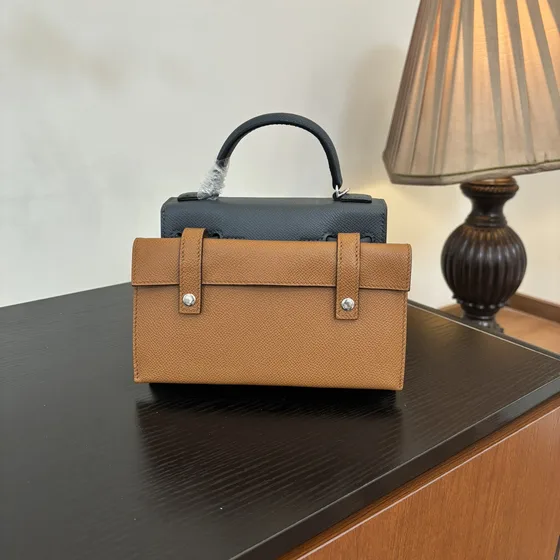 Hermes Kelly Doll Picto Gray Top Handle