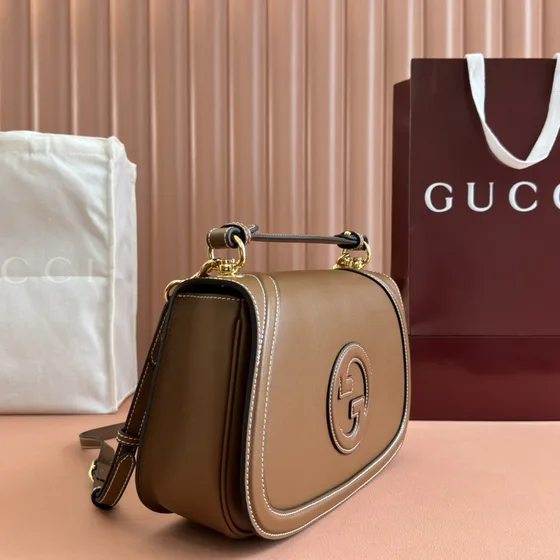 Gucci Gucci Blondie Top Handle Bag Coklat Top Handle