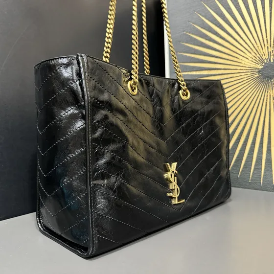 YSL Niki Shopping Bag Black Tote Bag