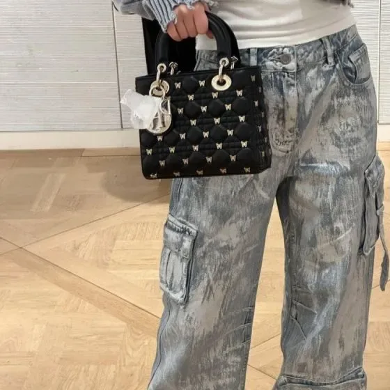 Dior Lady Dior Black Top Handle