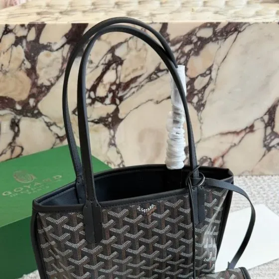 Goyard Anjou Mini Black Tote Bag