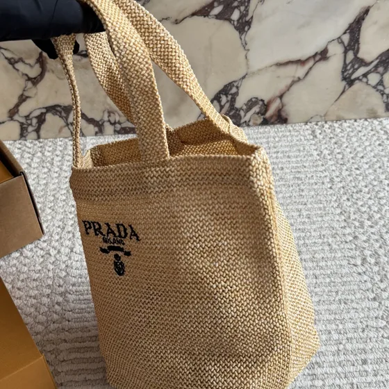 Prada Raffia Borsa tote Natural Beige Borsa tote