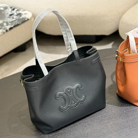 Celine Triomphe Orange Sac cabas