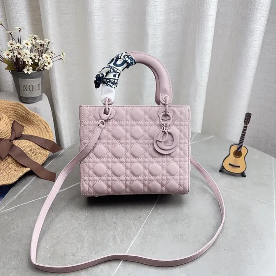 Dior Lady Dior Gray Tophåndtag