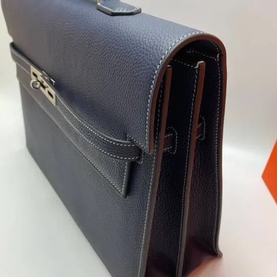 Hermes Kelly Blau Togo 37cm business