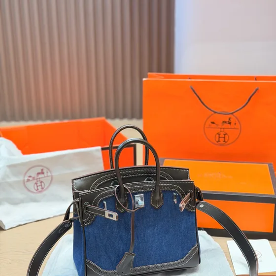 Hermes Birkin Mavi Üst sap