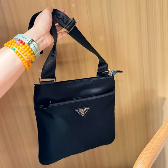 Prada Nylon Budtasketur Sort Crossbody